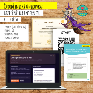 Čarodějnická únikovka: Bezpečně na internetu