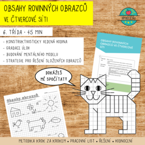 Obsahy rovinných obrazců ve čtvercové síti - čtverec, obdélník, trojúhelník